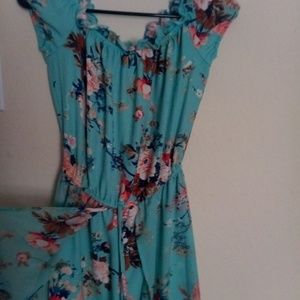 Dress with short down